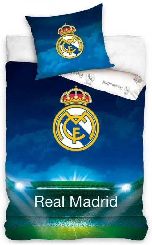 Carbotex · Futbalové posteľné návliečky Real Madrid - Estadio Santiago Bernabéu - 100% bavlna - 70x90 cm + 140x200cm
