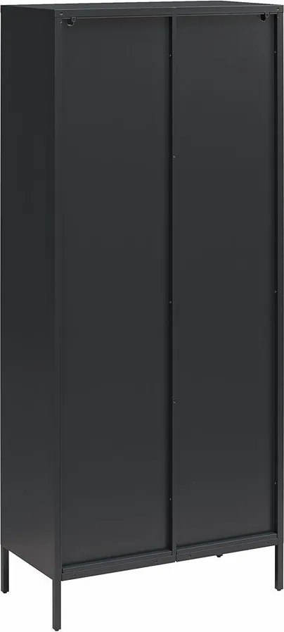 Čierna kovová vitrína 80x186x40 cm Luna – Støraa