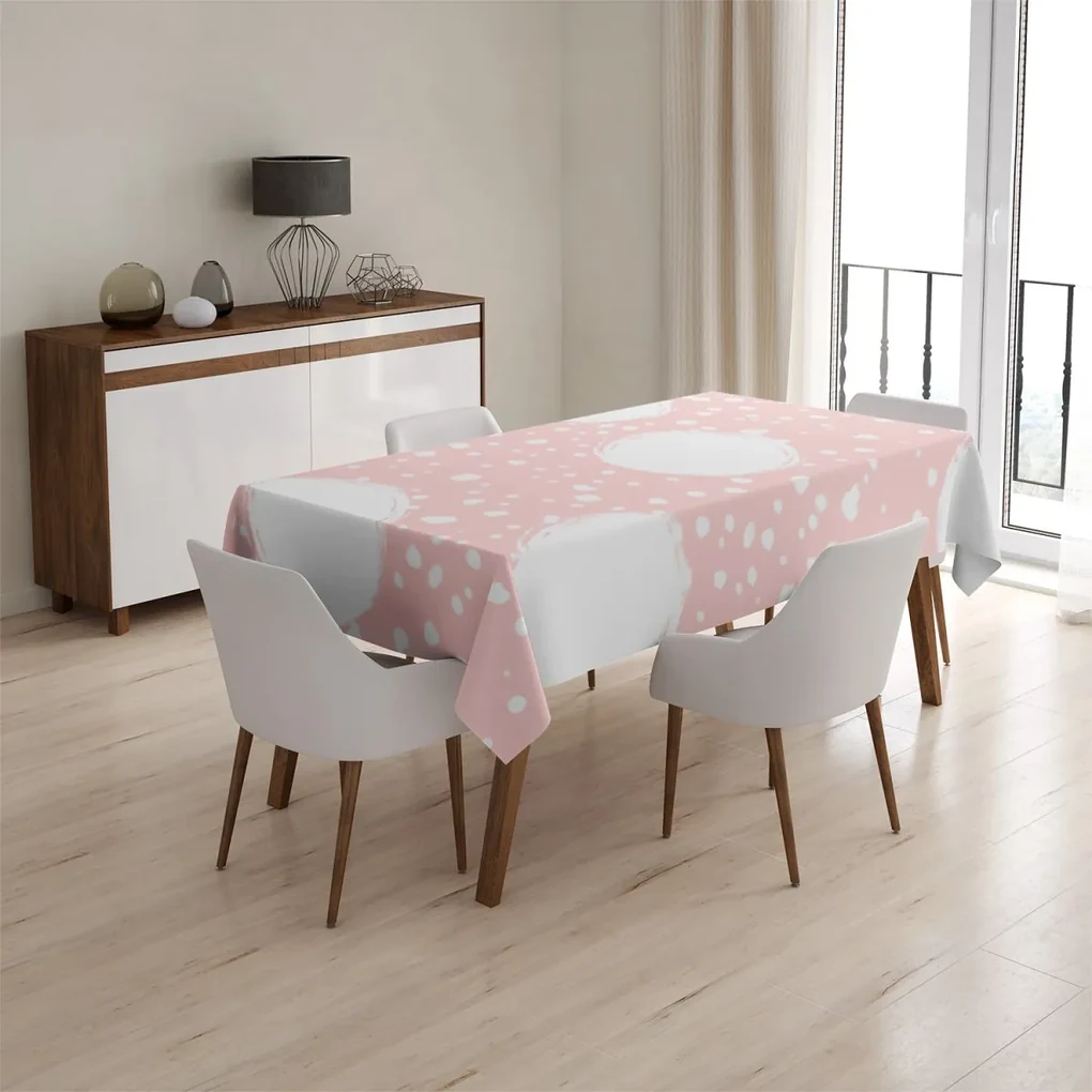 Sablio Obrus Biele fľaky - 90x90 cm