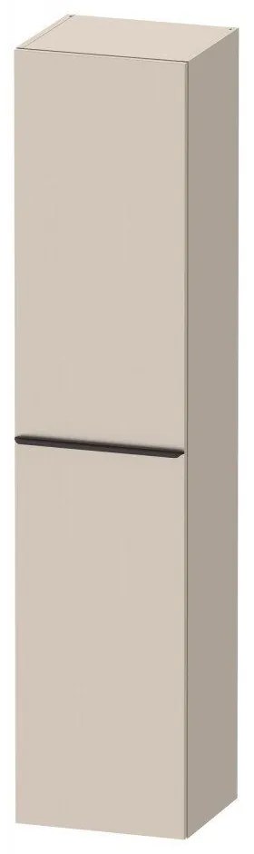 DURAVIT D-Neo závesná vysoká skrinka, 1 dvierka, pánty vľavo, 400 x 360 x 1760 mm, taupe matná, DE1328L9191