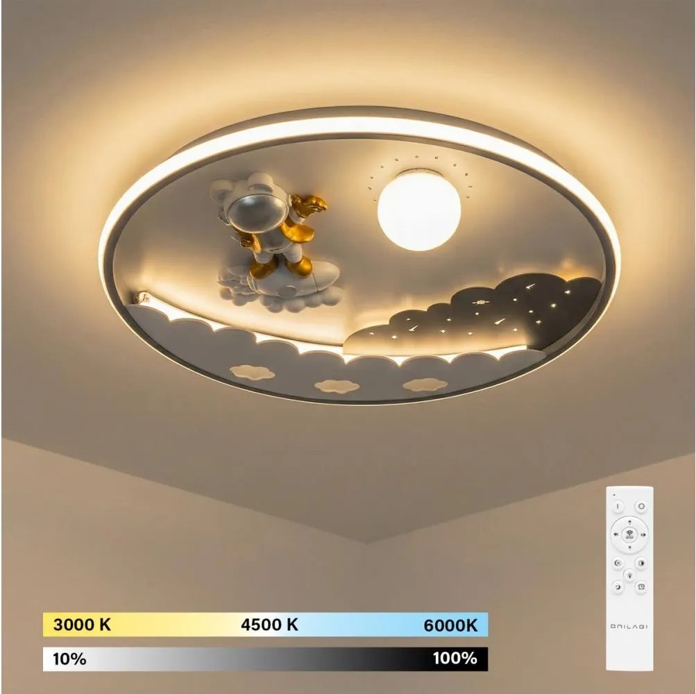Brilagi - LED stmievateľné detské stropné svietidlo ASTRO LED/68W/230V 3000-6000K + diaľkové ovládanie