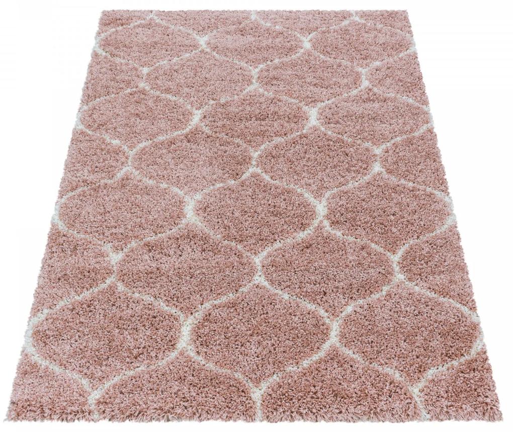 Ayyildiz koberce Kusový koberec Salsa Shaggy 3201 rose - 200x290 cm