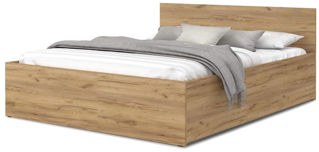 GL Manželská posteľ Dolly s úložným priestorom - dub craft Rozmer: 140x200