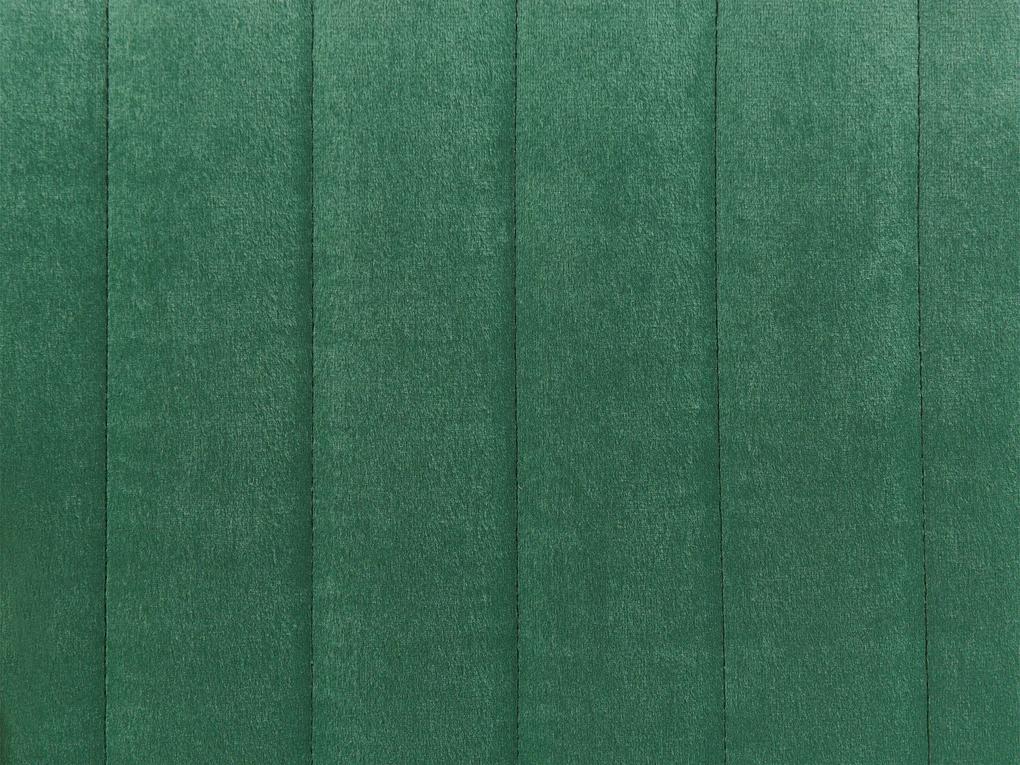 Zamatová lavica zelená DAYTON Beliani