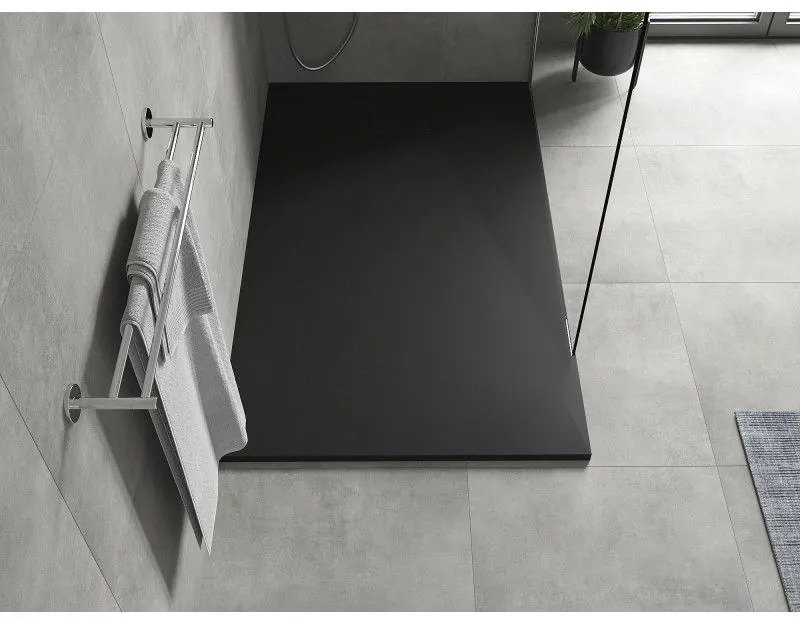 Mexen Hugo, SMC obdĺžniková sprchová vanička 160 x 90 cm, čierna matná, 42709016