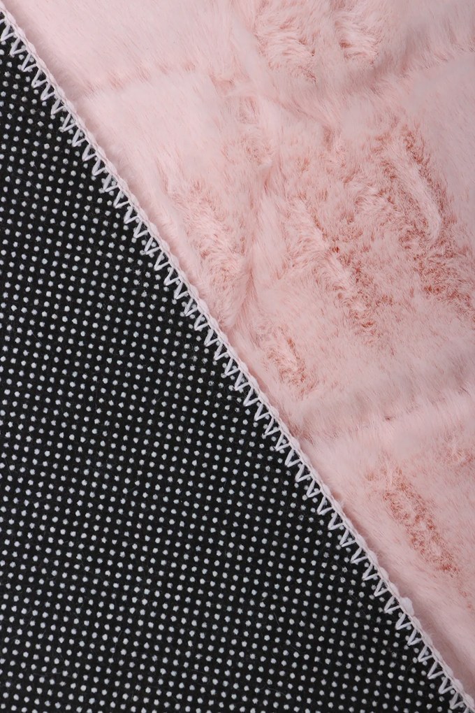 Koberec Rabbit 3D 04 BABY PINK rozmery koberec: 60x100 cm