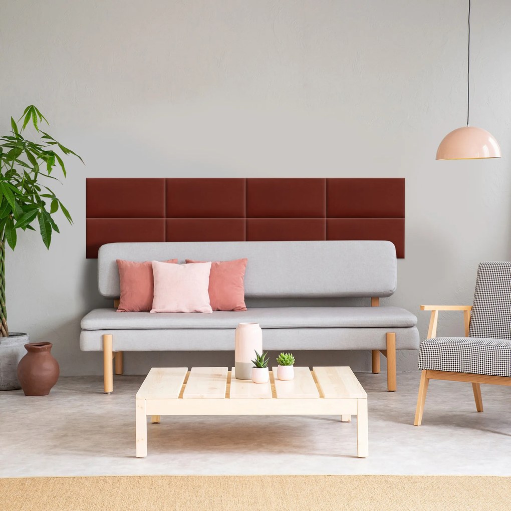 Zástena za gauč - Obdĺžnik - 50x30cm Farba: Vínová