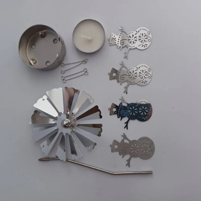 DECOLED Anjel zvoní, 8 x 13 cm, snehuliaci, striebro