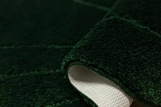 Kúpeľňový koberček Shell fľaškovo zelený