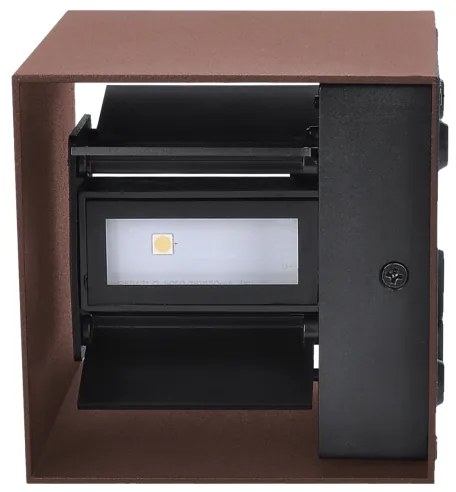 Brilagi - LED Vonkajšie nástenné svietidlo CUBE LED/6W/230V hnedé IP54