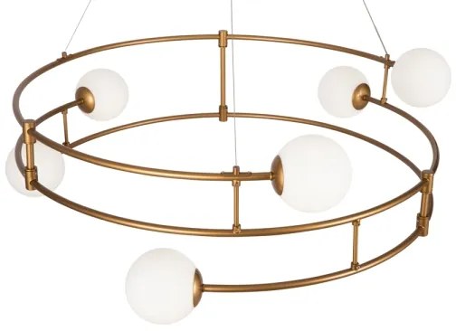 Maytoni MOD317PL-06G - Luster na lanku BALANCE 6xG9/40W/230V medená