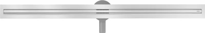 MEXEN Flat nerezový sprchový žľab s rotačným 360° sifónom 130 cm, vzor SLIM, nerezová, 1041130