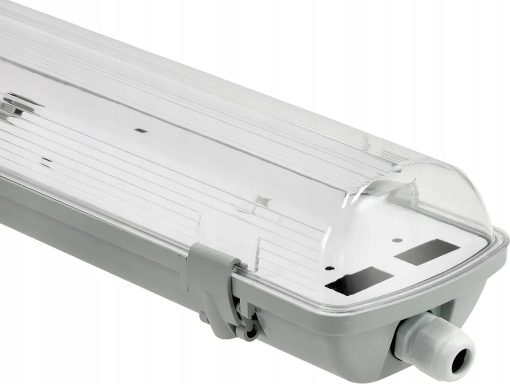 Sada 2x hermetických LED svietidiel na dosku 120 cm + 4x žiarivky G13 18W