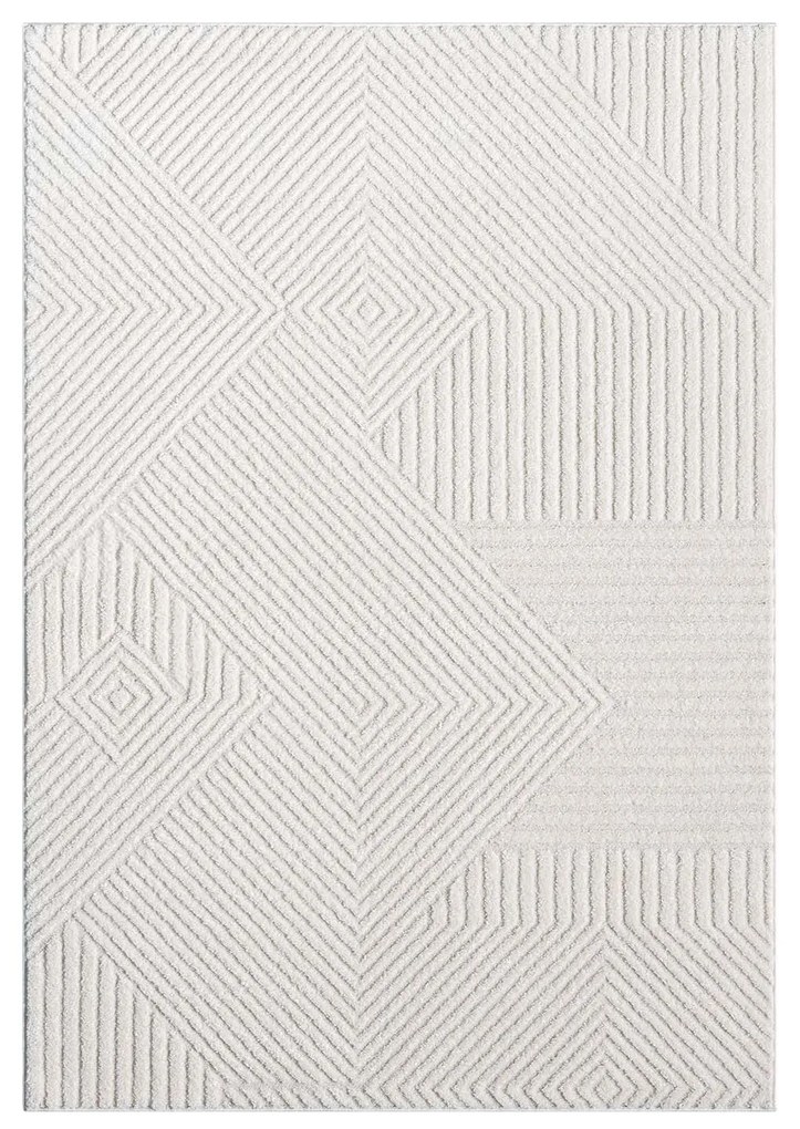 Dekorstudio Moderný koberec LOUNGE 0632 - krémový Rozmer koberca: 160x230cm