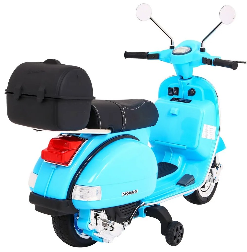 RAMIZ Elektrický skúter pre deti Vespa PA.PX150 - modrý