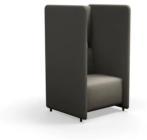 Kreslo CLEAR SOUND, 1-miestne, látka Pod CS, šedohnedá