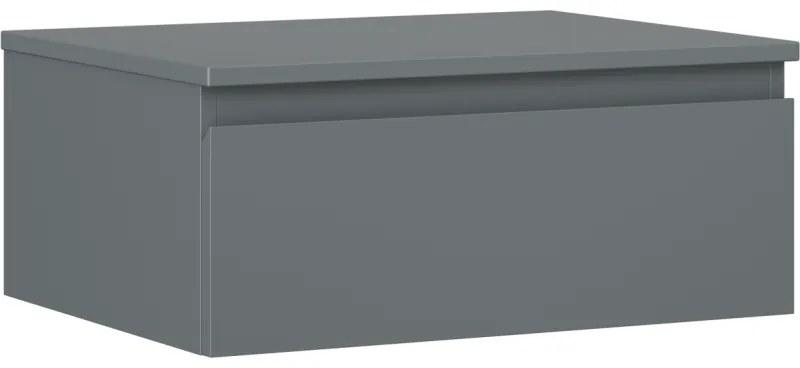 Mexen Orio, kúpeľňová skrinka 60 cm s hornou časťou, 1 zásuvka, grafitová matná, 91A10-06023-1-BFC66