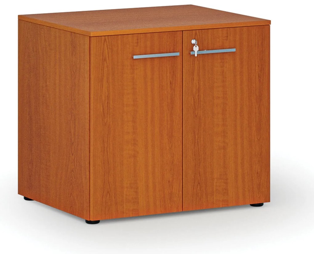 Kancelárska skriňa s dverami PRIMO WOOD, 800 x 640 x 735 mm, čerešňa