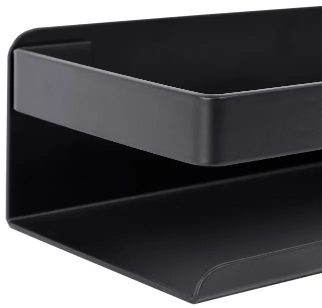 Nástenná polica MEGARA 30 cm čierna