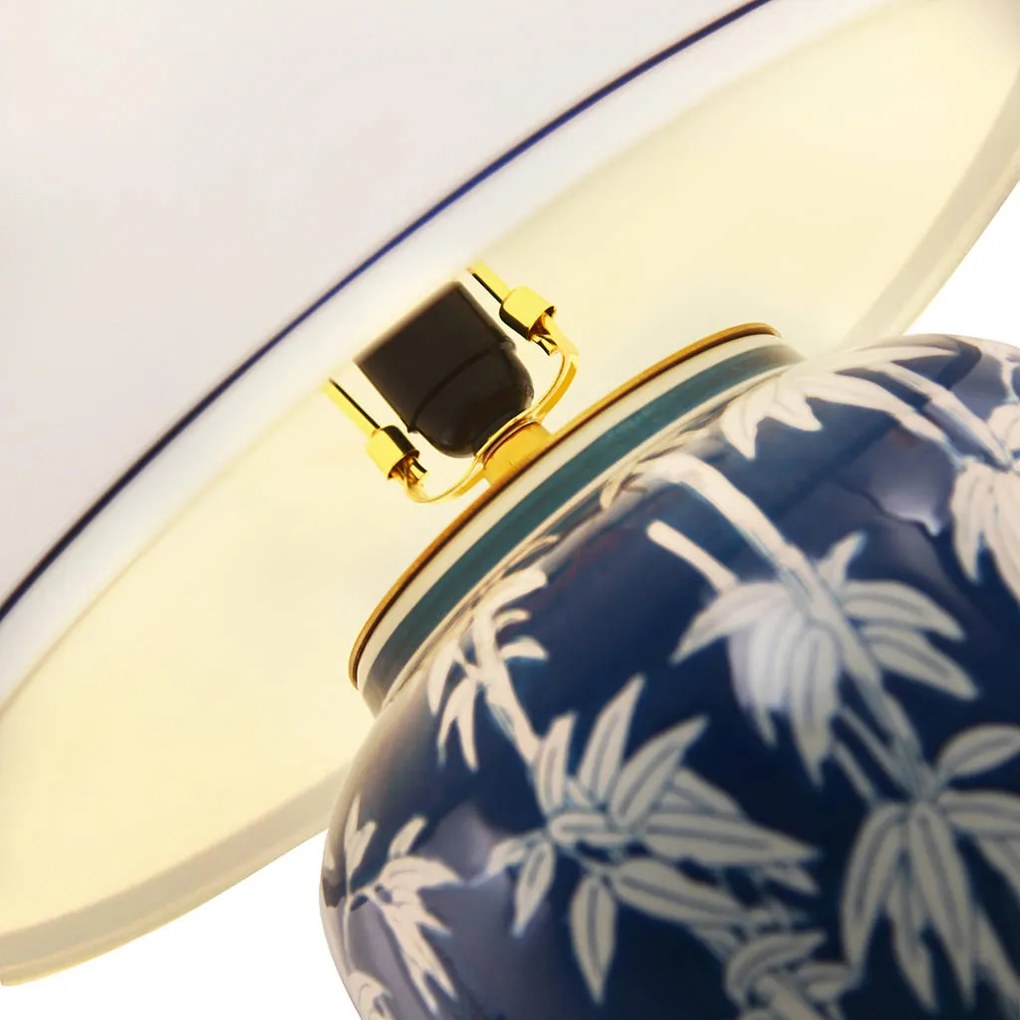 Veľká keramická stolová lampa Miami Hamptons