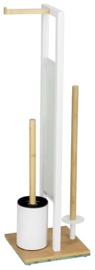 WENKO 26214100 - WC sada RIVALTA 18x70 cm hnedá/biela