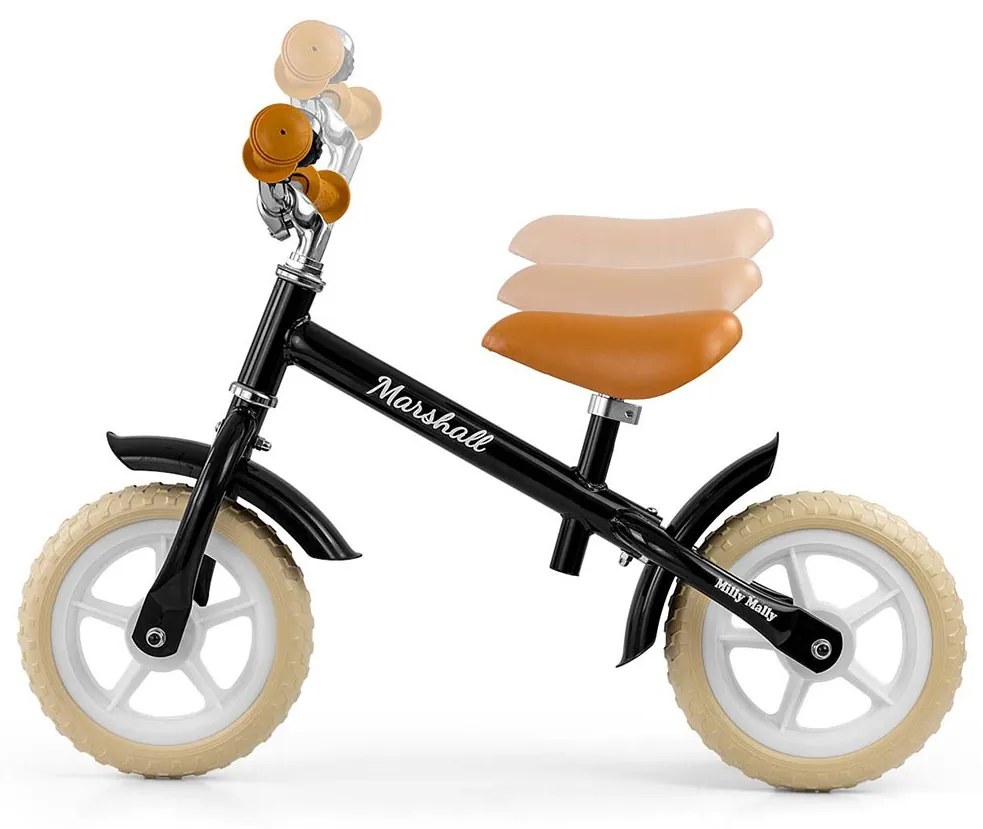 Detské odrážadlo bicykel Milly Mally Marshall Black