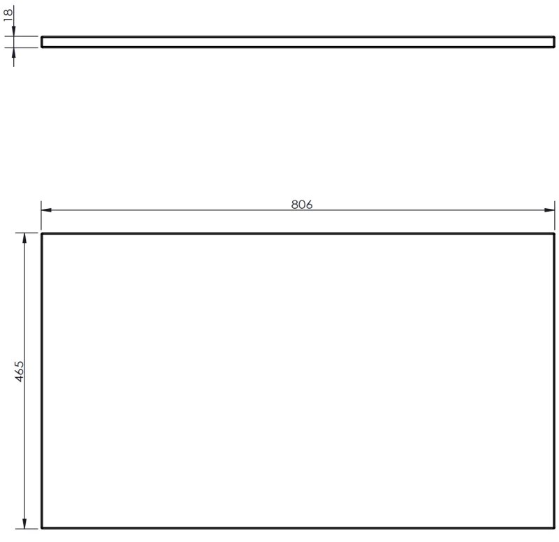 Mexen Rivel, kúpeľňová skrinka 80 cm s pracovnou doskou, 1 zásuvka, drážkovaná, biela matná, 91A20-08023-1-BFC01