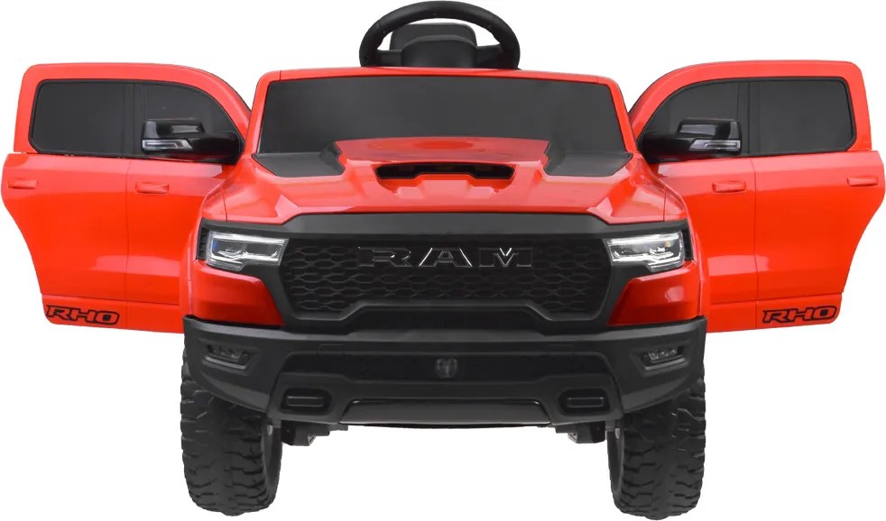 JOKOMISIADA Elektrické auto na batériu RAM Pickup pre deti 4x4 + diaľkové ovládanie červené PA0322