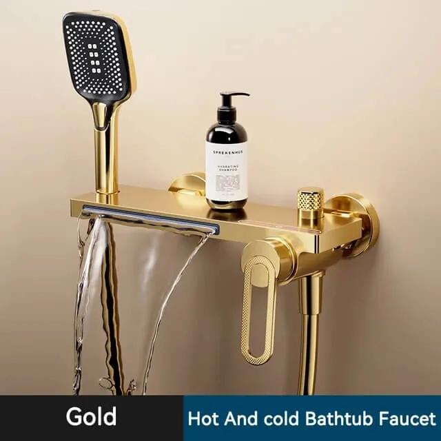 Elegantná sprchová batéria - Lumi Zlatá