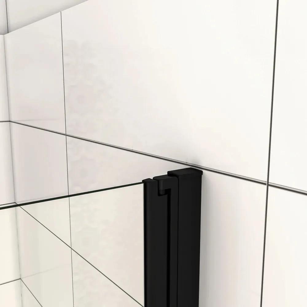 D‘Eluxe - SPRCHOVÉ DVERE - Sprchové dvere BIFOLD CK39B 70-120xcm sprchové dvere skladacie číre 6 čierna univerzálna - ľavá/pravá spúšťania a zdvíhania 90 195 90x195 77