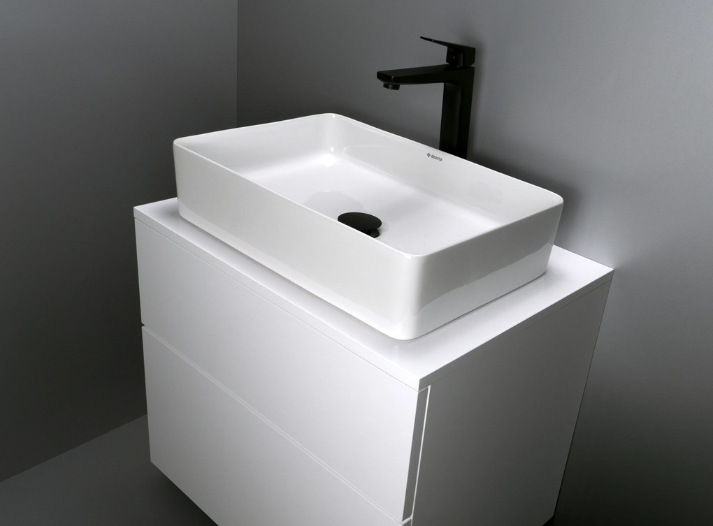 Deante Umývadlo na dosku Square 50,5x35,5 - CGS 6U5S, keramika
