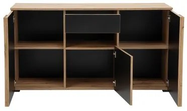 Komoda do obývačky, s lamelami, MALAGA