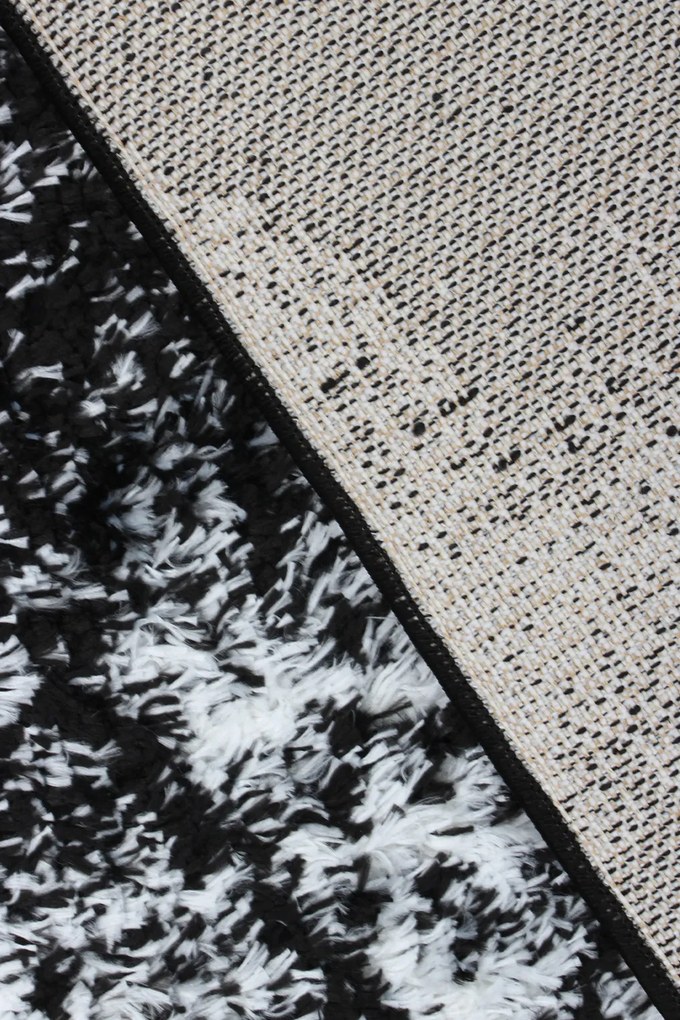 Koberec Boho Boho 691 BLACK/CREAM rozmery koberec: 80x150 cm
