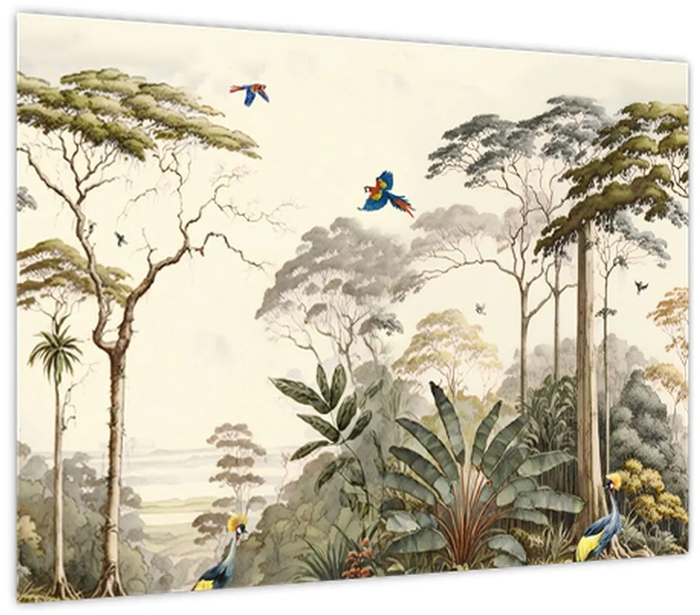 Sklenený obraz - Amazonský prales (70x50 cm)