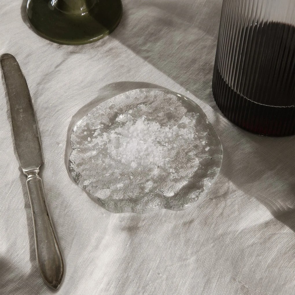 ferm LIVING Podtácka MOMENTO 11 cm sada 2 ks jasné sklo