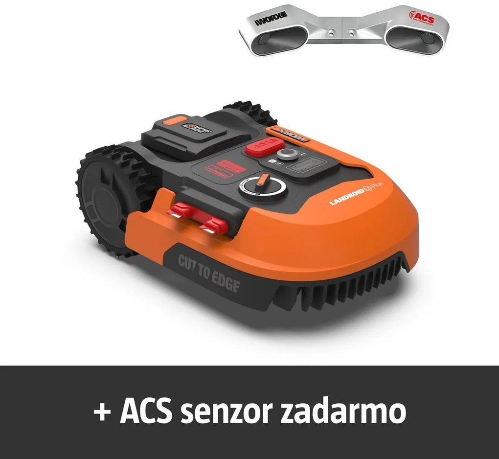 Worx Landroid Robotická kosačka M500 2.0, 20 V, 2 Ah, Li-ion, 1 akumulátor, šírka strihu: 18 cm