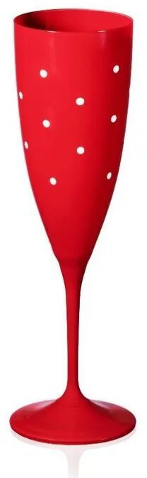 Crystalex poháre na šampanské Noël Rouge 220 ml 6KS