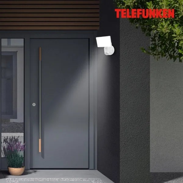 Telefunken 304306TF - LED Vonkajšie nástenné svietidlo so senz. LED/16W/230V IP44