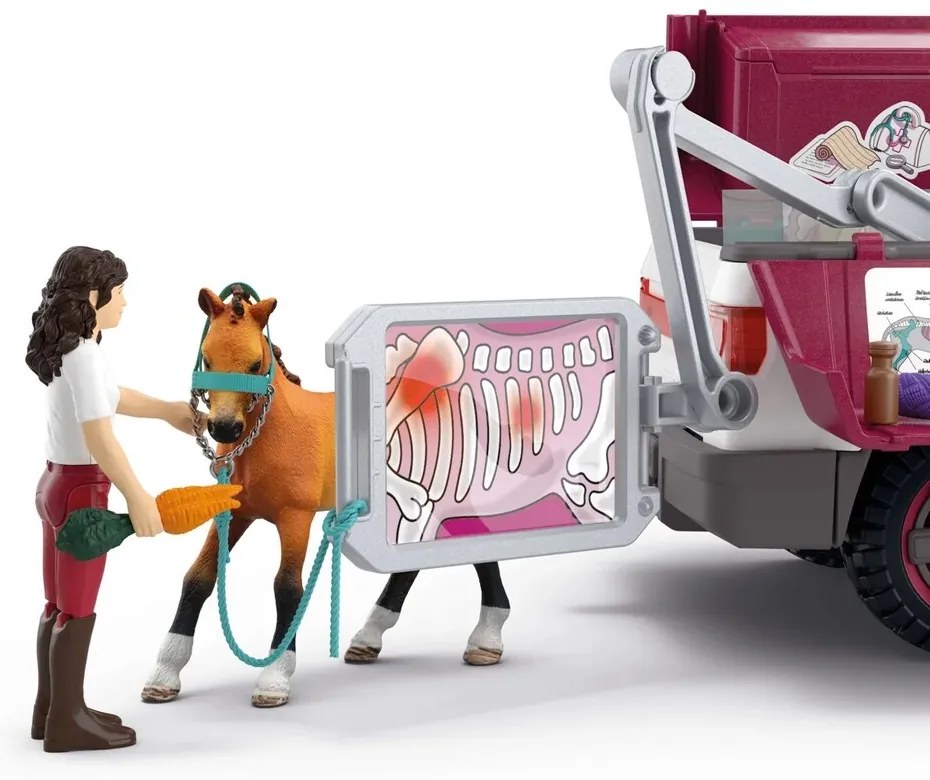 Schleich 42704 Mobilný veterinár s prívesom