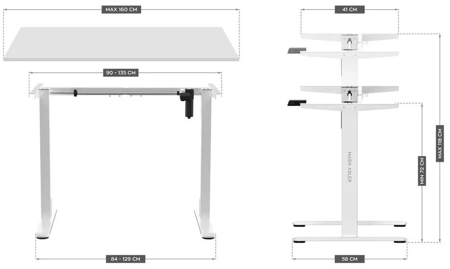 Huzaro Elektrický stolový stojan Xeno 2.0 - černá