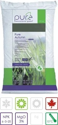 Trávnikové hnojivo Pure Autumn/Moss remover, 6-3-20+3MgO, 25kg