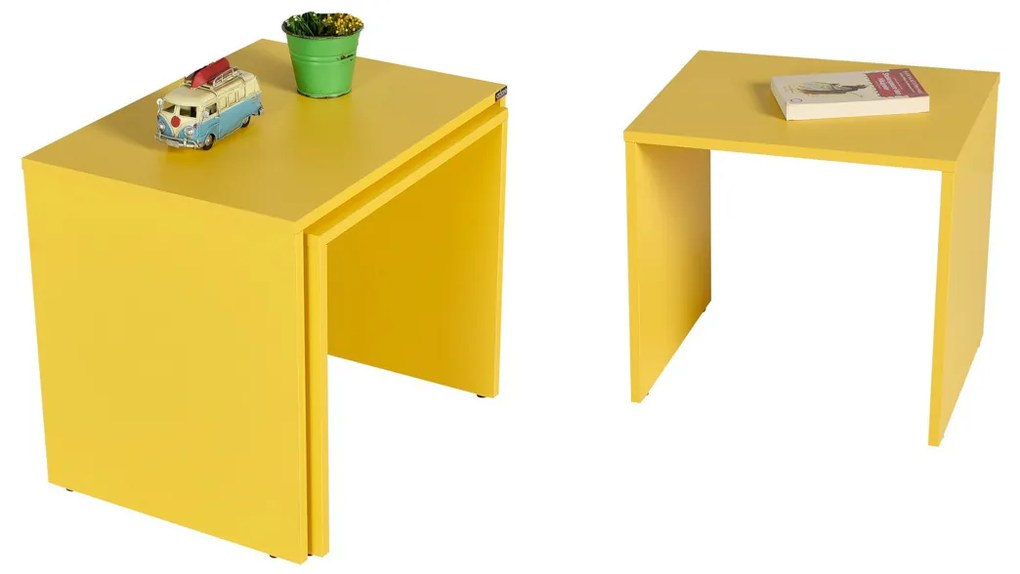 Skladací stôl SHP Yellow, 3 ks