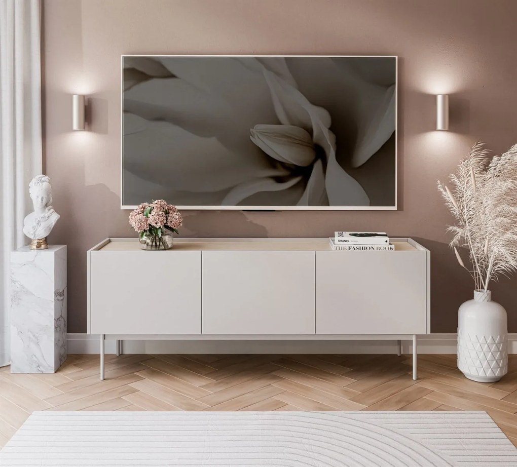 TV STOLÍK LUCCA KAŠMÍR / DUB LINEA 144 cm