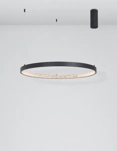 LED luster Preston 80 čierne