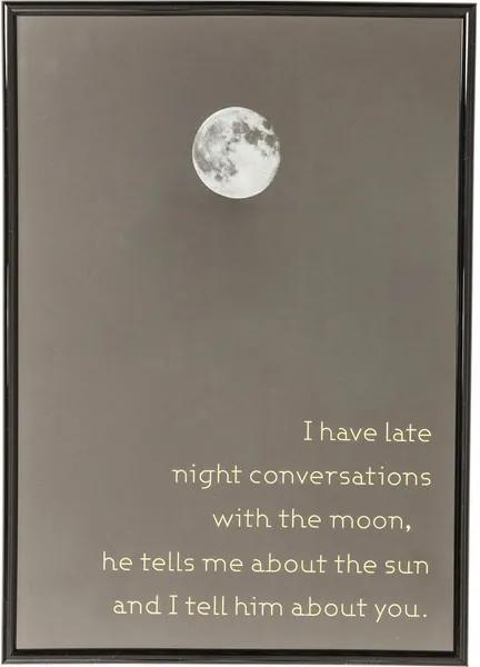 KARE DESIGN Obraz s rámom Moon 41 × 29 cm
