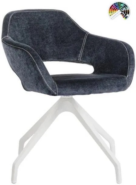 ANTARES Konferenčné kreslo BELEN VISITOR CROSS STYLE SWISS WOOD čalúnenie BLOOM koženka