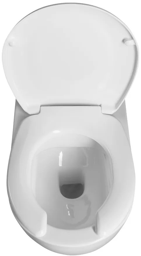 Sapho, HANDICAP závesná WC misa predĺžená, Rimless, 37x70 cm, biela, TU1206