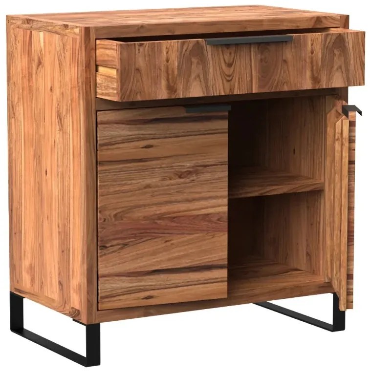 furniture-nabytek.cz - Masivní komoda Sydney z akácie, lakovaná, hnědá