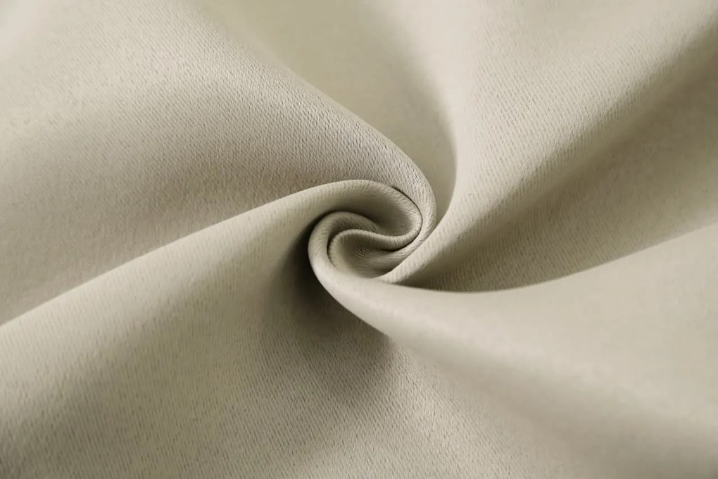 Záves OXFORD 140x250 cm, svetlobéžový Zavesenie: Kovové krúžky