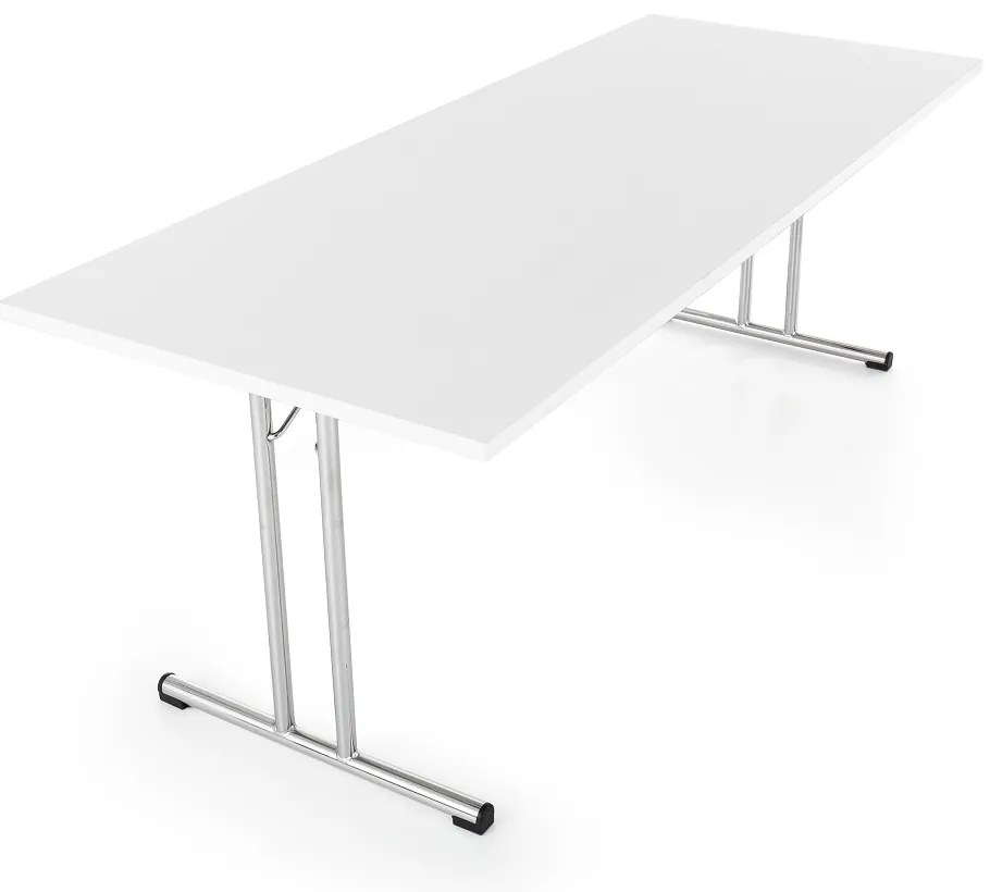 Skladací stôl 160 x 80 cm, biela